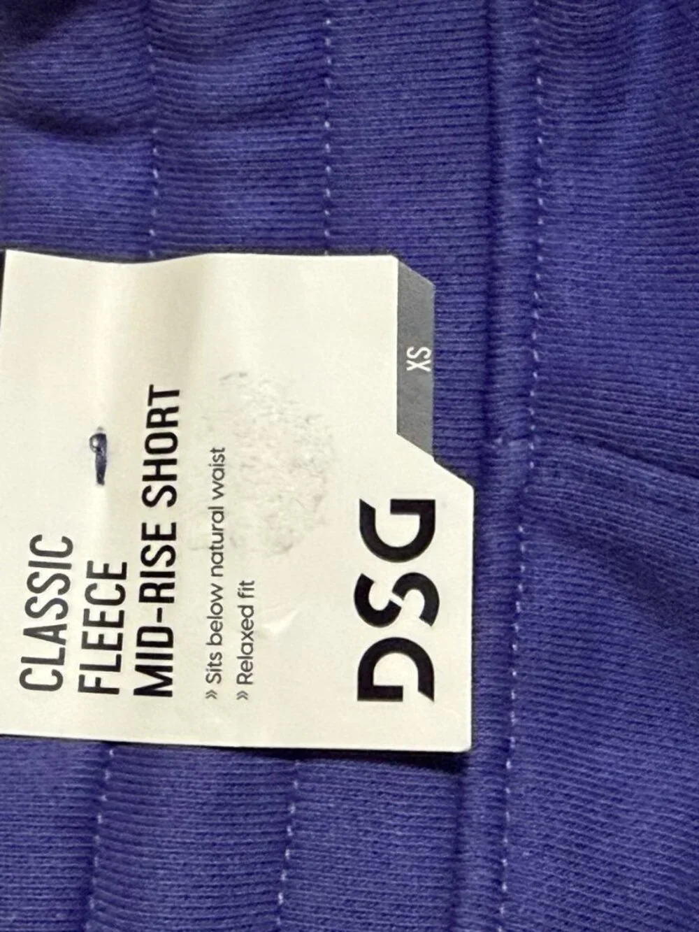 DSG Classic Fleece Mid-Rise Shorts - Indigo Blue - XS